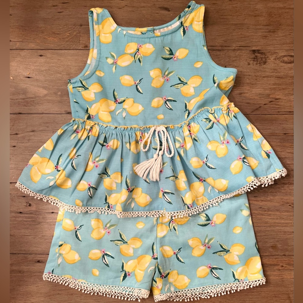 Rare Editions Girls 2 Piece Lemon Set